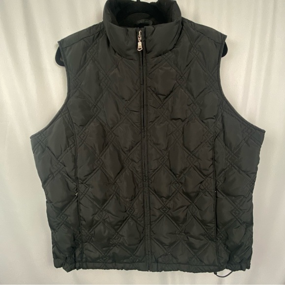 EUC vintage Eddie Bauer down filled vest, black size XL capsule wardrobe outdoor - Picture 15 of 15